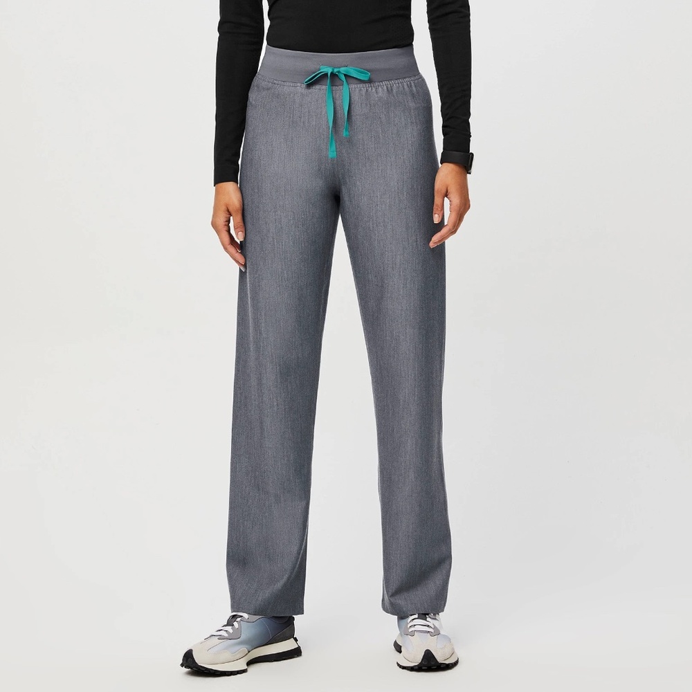 Figs Graphite Livingston™ High Waisted - Basic Scrub Pants, Size Large